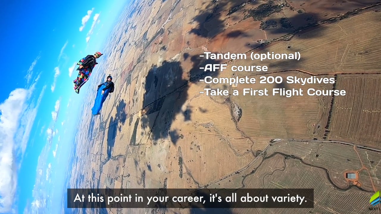 Learn to fly a wingsuit